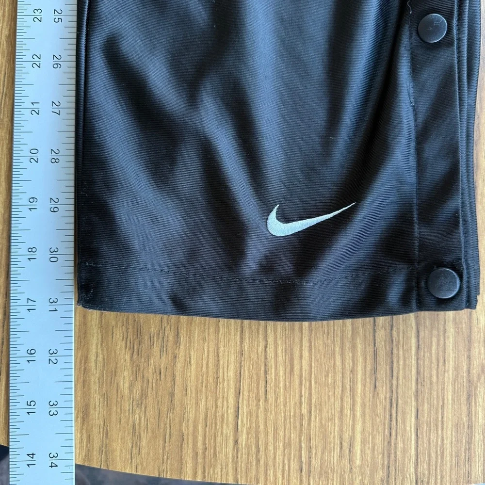 Vintage 90s Nike Snap Off Pants Black Polyester Medium